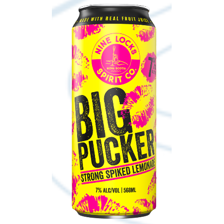 Nine Locks Big Pucker Hard Lemonade 568 ml