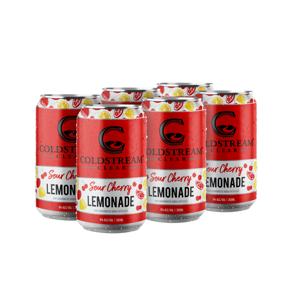 Coldstream Clear Sour Cherry Lemonade 6 pack cans