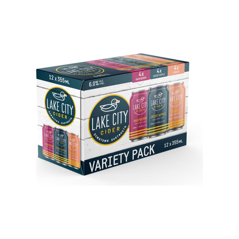 Lake City Cider Summer Assorted Cans 12 x 355 ml