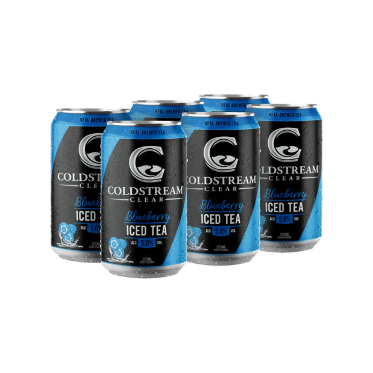 Coldstream Clear Blueberry Iced Tea 6 pack cans