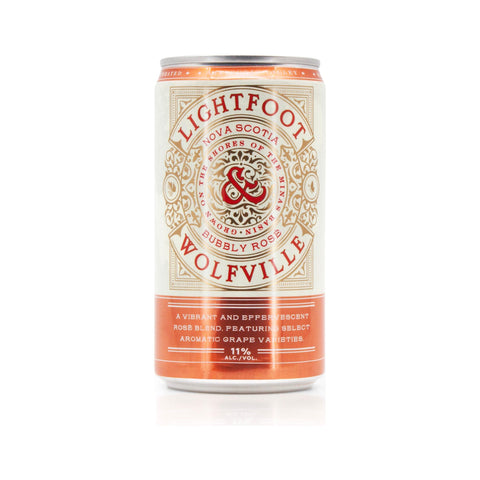 Lightfoot &amp; Wolfville Rose pétillante, canette de 250 ml