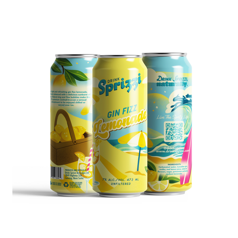 Sprizzi Gin Fizz Lemonade 473 ml can