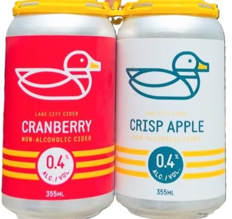 Lake City Non-Alcohol Cider 4 packs