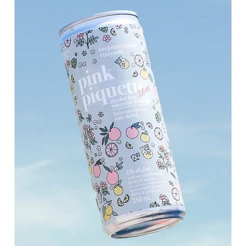 Benjamin Bridge Pink Piquette Zero No-Alcohol 4 pack cans