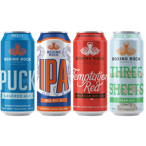 Boxing Rock Assorted 4 pack cans 4 x 473 ml