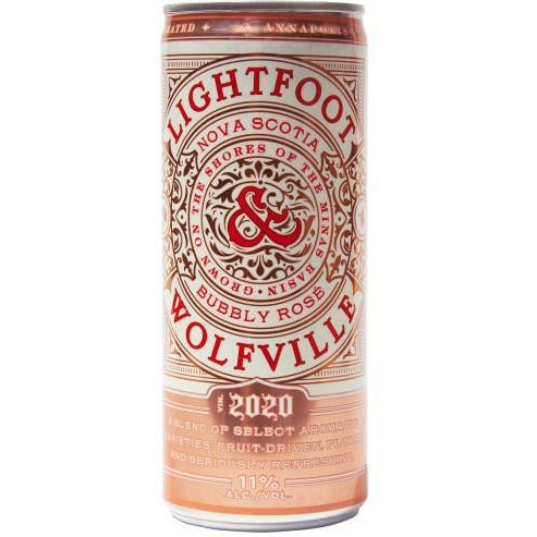 Lightfoot & Wolfville Bubbly Rose 250 ml can