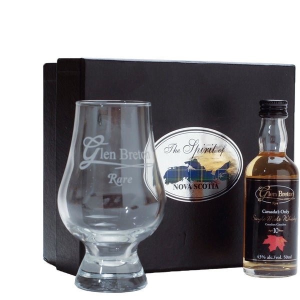Glen Breton Gift Box 10 Year Rare & Whisky Glass